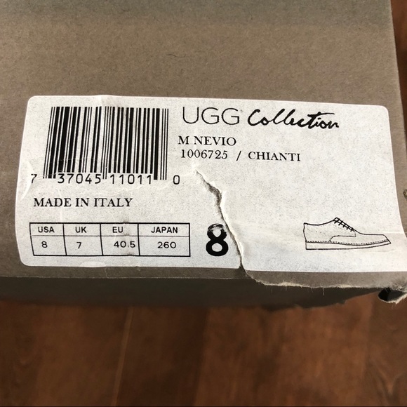 BNIB UGG Collection Men\'s Nevio, Size 8 Chianti main image 4